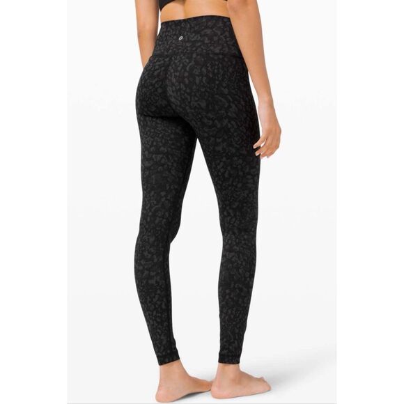 Lululemon Wunder Under Tight 8 Wild Thing Camo Deep Charcoal Multi High Rise - Picture 3 of 10